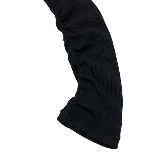 Alo Yoga Goddess Leggings in Vapor Space Black Ribbed Leggings Womens XS - Picture 6 of 9